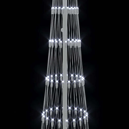 LED Weihnachtsbaum Kaltes Weiß 70 x 70 x 250 cm Metall