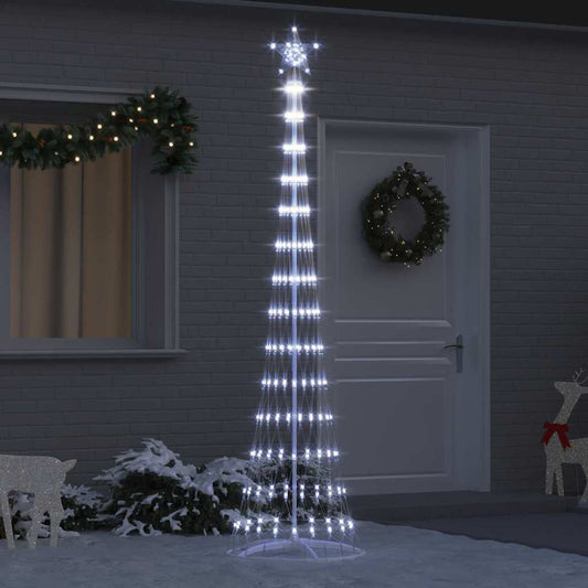 LED Weihnachtsbaum Kaltes Weiß 70 x 70 x 250 cm Metall