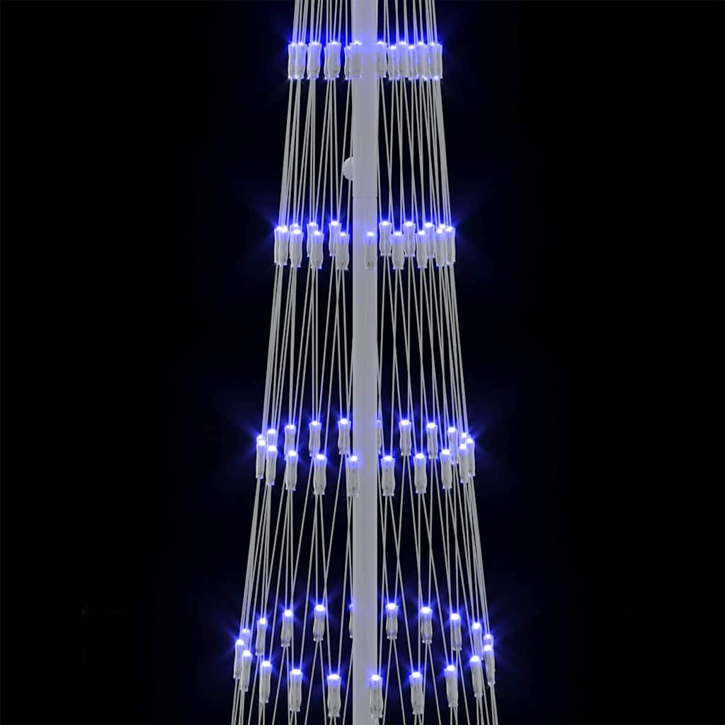 LED Weihnachtsbaum mit 290 LEDs Blau 70 x 70 x 250 cm Metall