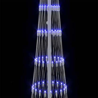 LED Weihnachtsbaum mit 290 LEDs Blau 70 x 70 x 250 cm Metall