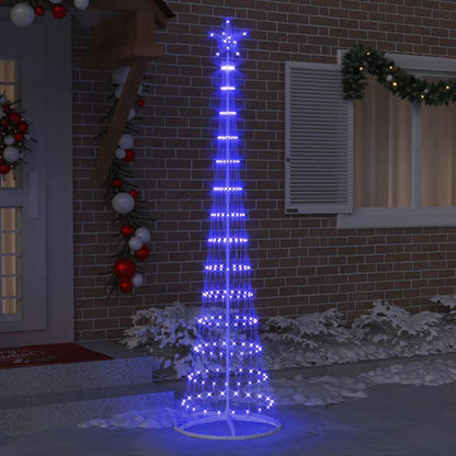 LED Weihnachtsbaum mit 290 LEDs Blau 70 x 70 x 250 cm Metall