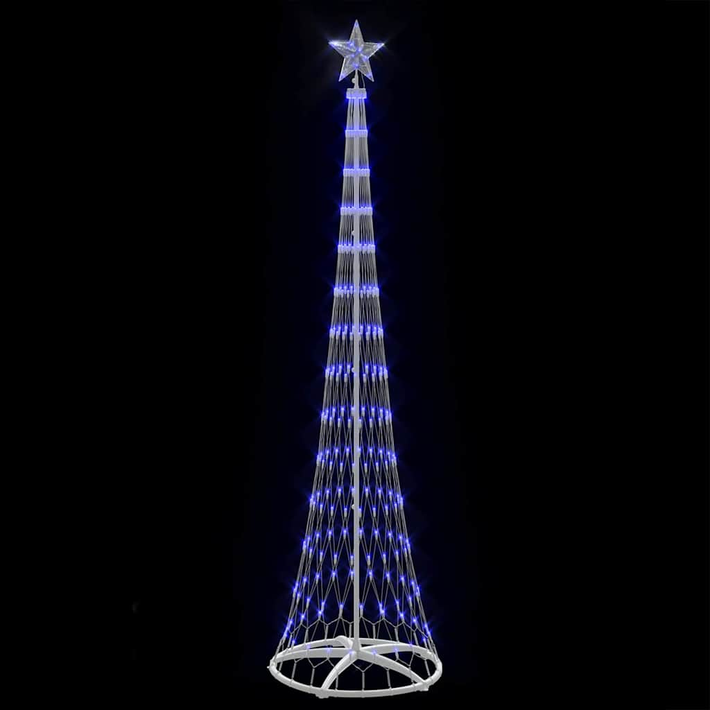 LED Weihnachtsbaum mit 290 LEDs Blau 70 x 70 x 250 cm Metall
