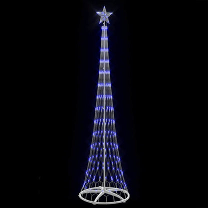 LED Weihnachtsbaum mit 290 LEDs Blau 70 x 70 x 250 cm Metall
