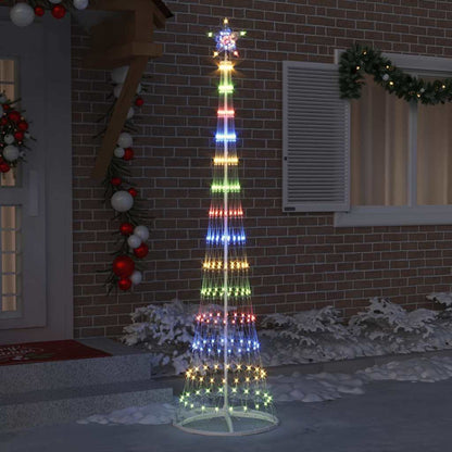LED Weihnachtsbaum Mehrfarbig 70 x 70 x 250 cm Metall