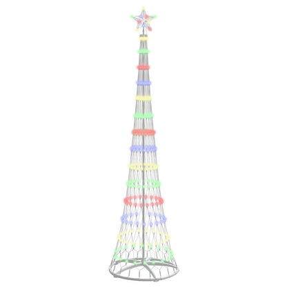 LED Weihnachtsbaum Mehrfarbig 70 x 70 x 250 cm Metall