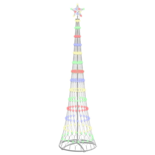 LED Weihnachtsbaum Mehrfarbig 70 x 70 x 250 cm Metall