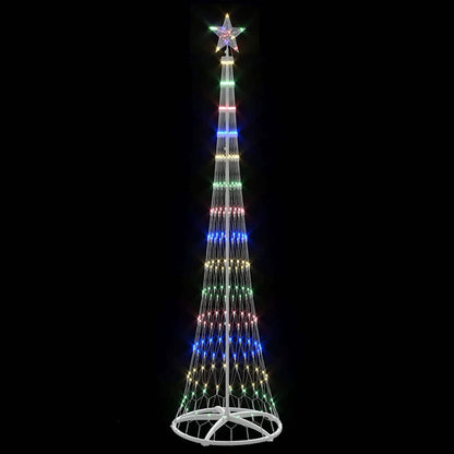 LED Weihnachtsbaum Mehrfarbig 70 x 70 x 250 cm Metall