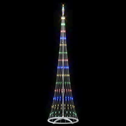 LED Weihnachtsbaum Mehrfarbig 70 x 70 x 250 cm Metall