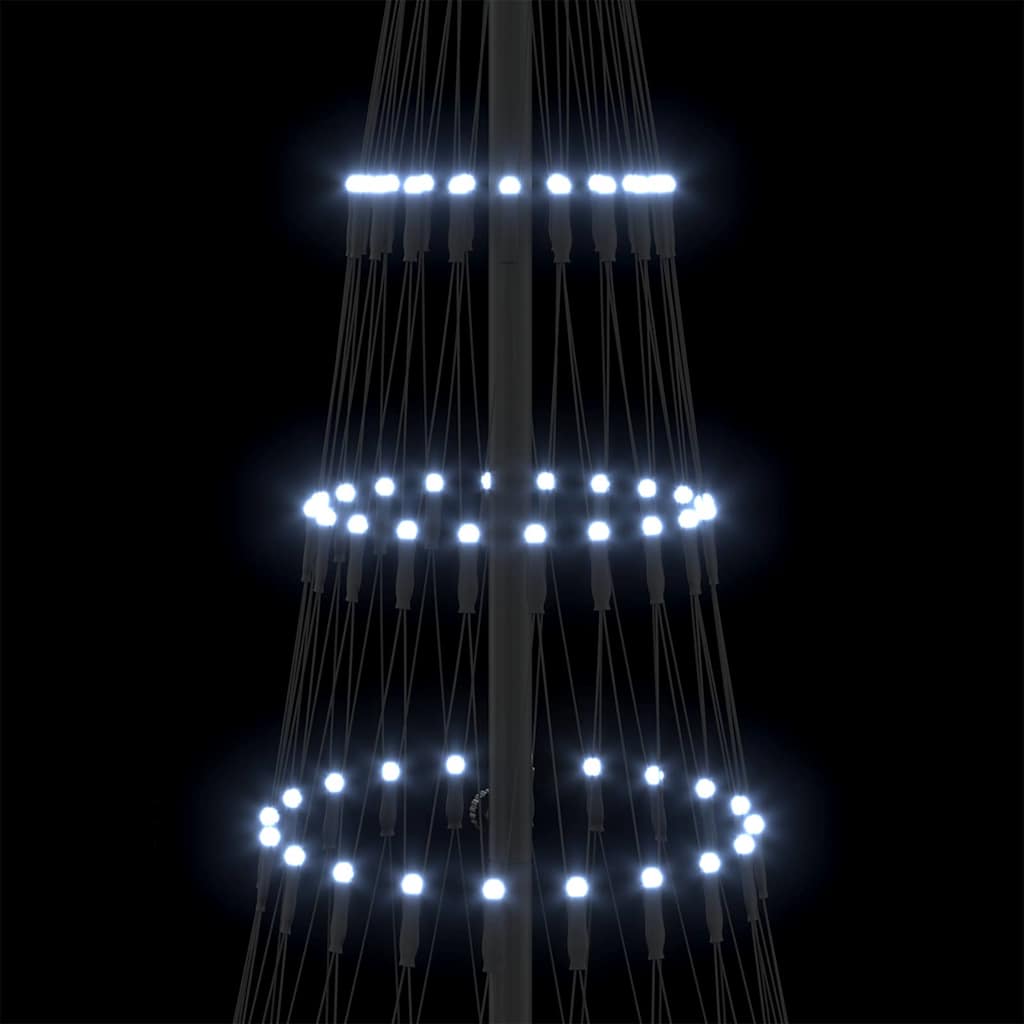 LED Weihnachtsbaum Kaltes Weiß 71 x 71 x 184,5 cm Metall