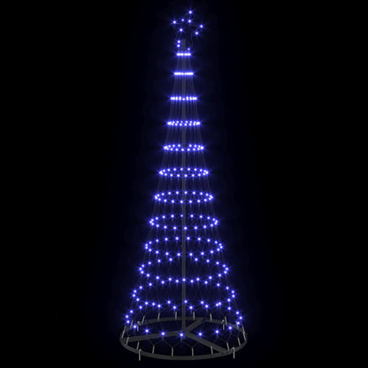 LED Weihnachtsbaum mit 230 LEDs Blau 71 x 71 x 184,5 cm Metall