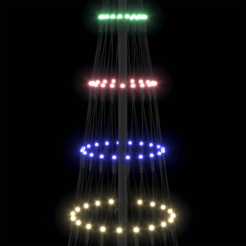 LED Weihnachtsbaum Mehrfarbig 71 x 71 x 184,5 cm Metall