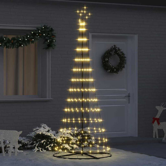 LED Weihnachtsbaum Warmes Weiß 100 x 100 x 250 cm Metall