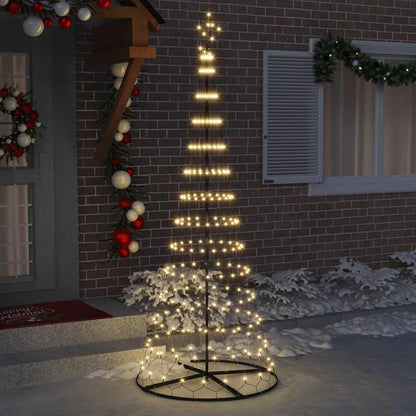 LED Weihnachtsbaum Warmes Weiß 100 x 100 x 250 cm Metall