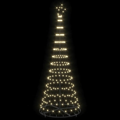 LED Weihnachtsbaum Warmes Weiß 100 x 100 x 250 cm Metall