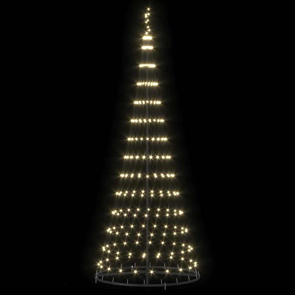 LED Weihnachtsbaum Warmes Weiß 100 x 100 x 250 cm Metall