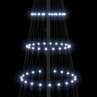 LED Weihnachtsbaum Kaltes Weiß 100 x 100 x 250 cm Metall