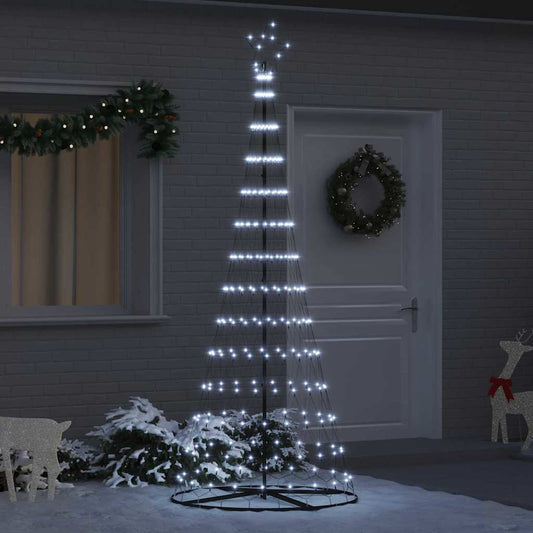 LED Weihnachtsbaum Kaltes Weiß 100 x 100 x 250 cm Metall