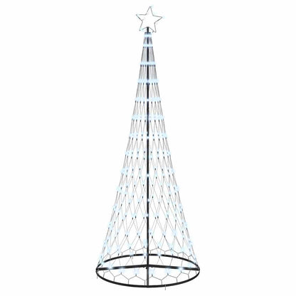 LED Weihnachtsbaum Kaltes Weiß 100 x 100 x 250 cm Metall