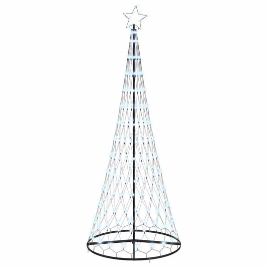LED Weihnachtsbaum Kaltes Weiß 100 x 100 x 250 cm Metall