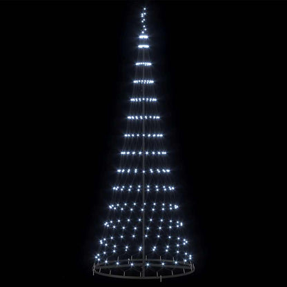 LED Weihnachtsbaum Kaltes Weiß 100 x 100 x 250 cm Metall