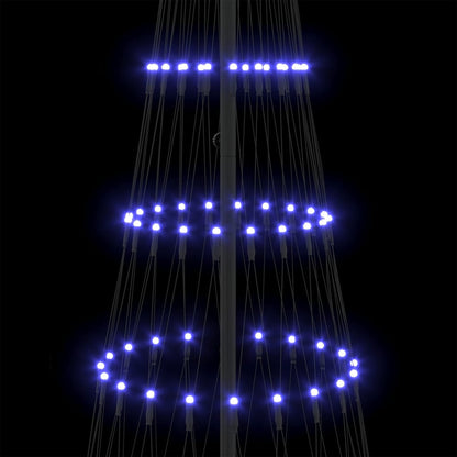 LED Weihnachtsbaum mit 290 LEDs Blau 100 x 100 x 250 cm Metall