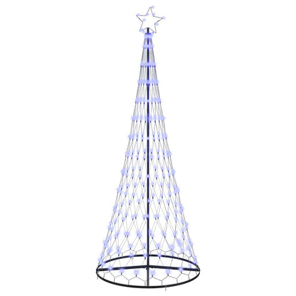 LED Weihnachtsbaum mit 290 LEDs Blau 100 x 100 x 250 cm Metall