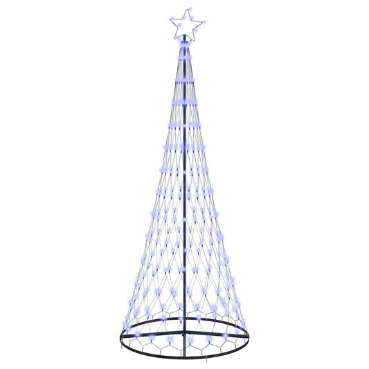 LED Weihnachtsbaum mit 290 LEDs Blau 100 x 100 x 250 cm Metall