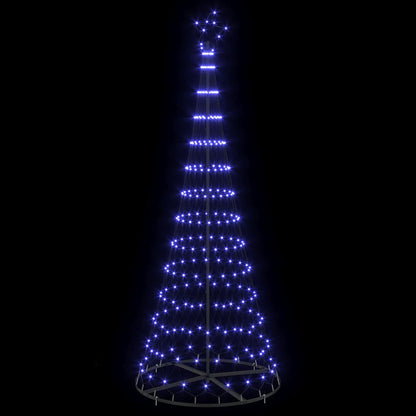 LED Weihnachtsbaum mit 290 LEDs Blau 100 x 100 x 250 cm Metall