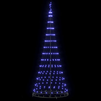 LED Weihnachtsbaum mit 290 LEDs Blau 100 x 100 x 250 cm Metall