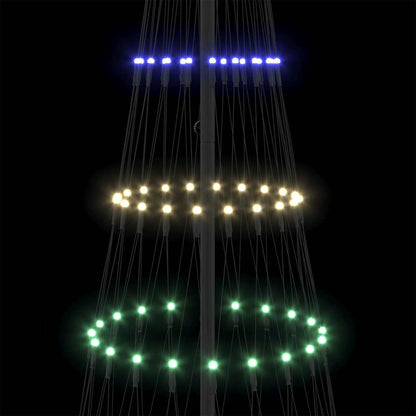 LED Weihnachtsbaum Mehrfarbig 100 x 100 x 250 cm Metall