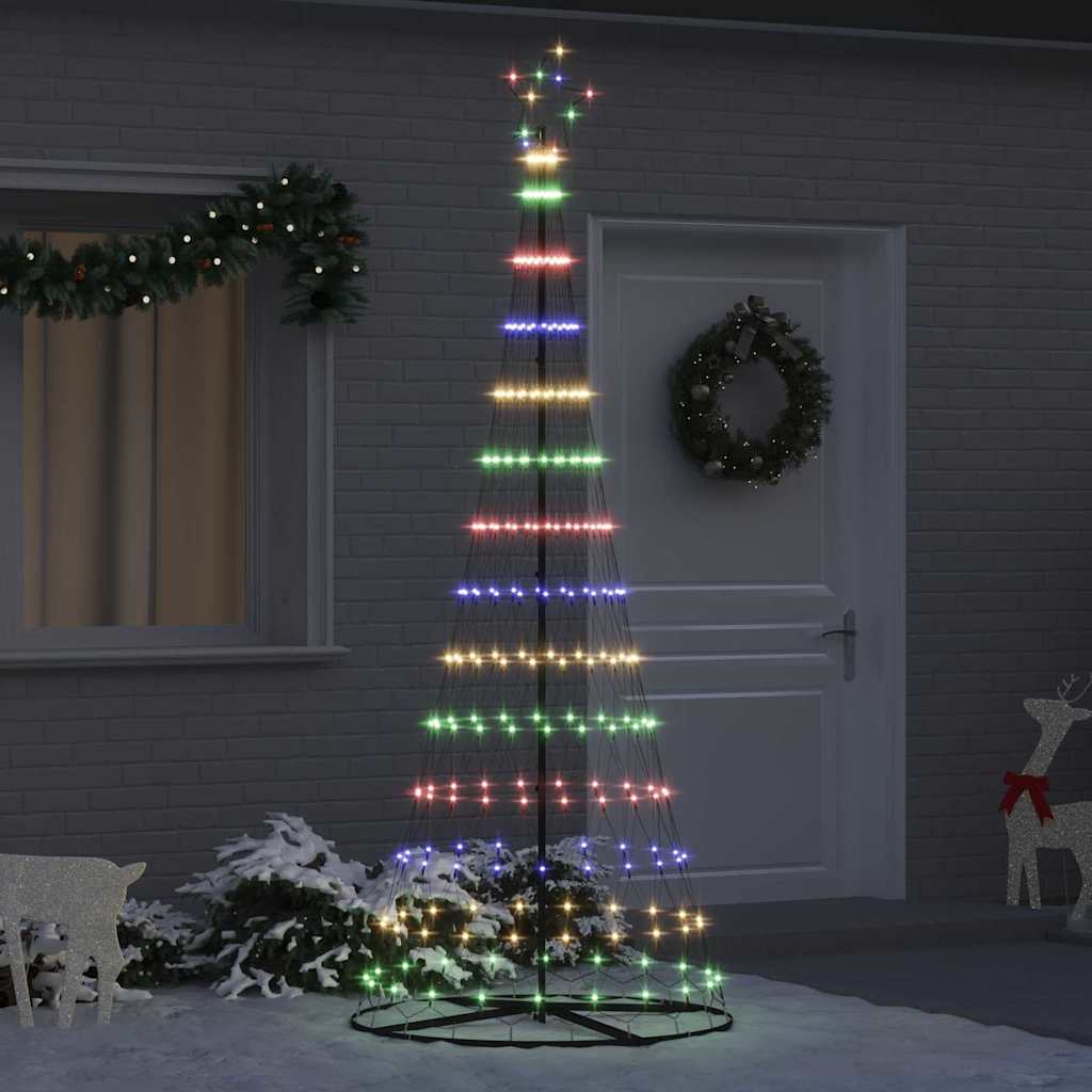LED Weihnachtsbaum Mehrfarbig 100 x 100 x 250 cm Metall