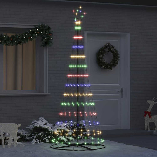 LED Weihnachtsbaum Mehrfarbig 100 x 100 x 250 cm Metall