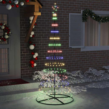 LED Weihnachtsbaum Mehrfarbig 100 x 100 x 250 cm Metall