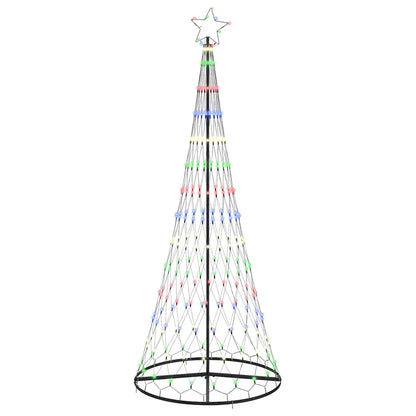 LED Weihnachtsbaum Mehrfarbig 100 x 100 x 250 cm Metall