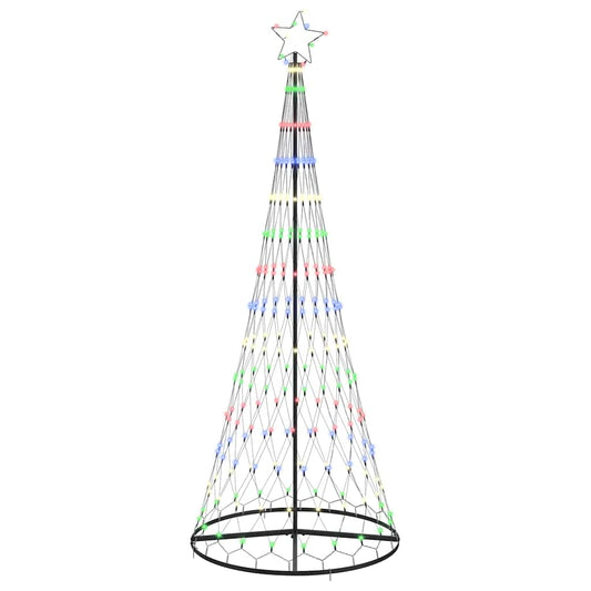 LED Weihnachtsbaum Mehrfarbig 100 x 100 x 250 cm Metall
