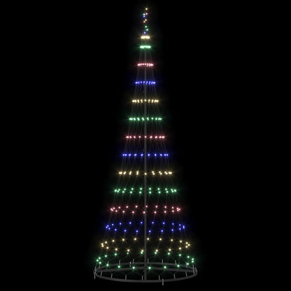 LED Weihnachtsbaum Mehrfarbig 100 x 100 x 250 cm Metall