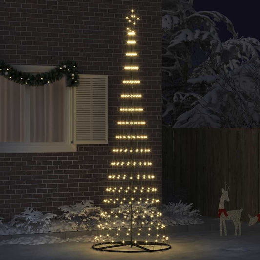 LED Weihnachtsbaum Warmes Weiß 100,5 x 100,5 x 302,5 cm Metall