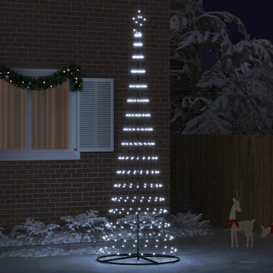 LED Weihnachtsbaum Kaltes Weiß 100,5 x 100,5 x 302,5 cm Metall