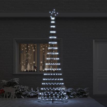 LED Weihnachtsbaum Kaltes Weiß 100,5 x 100,5 x 302,5 cm Metall