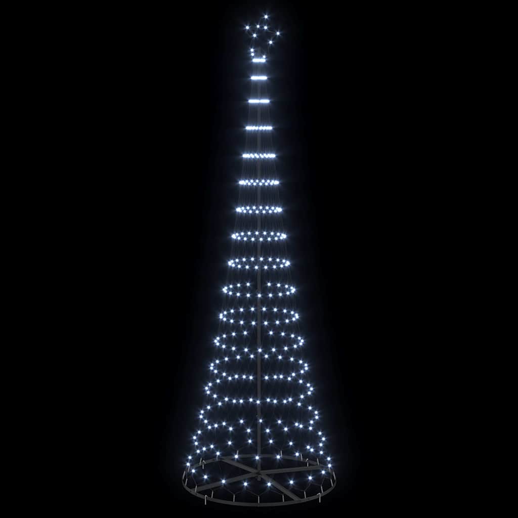 LED Weihnachtsbaum Kaltes Weiß 100,5 x 100,5 x 302,5 cm Metall