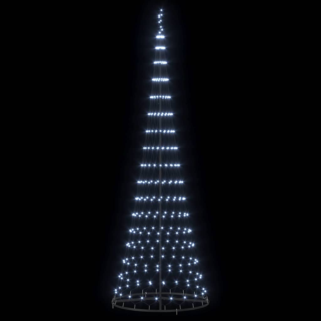 LED Weihnachtsbaum Kaltes Weiß 100,5 x 100,5 x 302,5 cm Metall