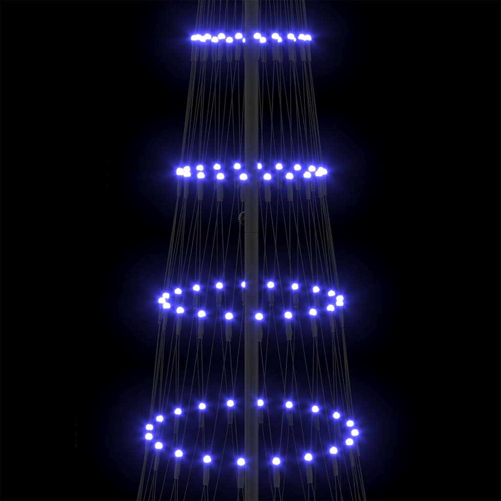 LED Weihnachtsbaum Blau 100,5 x 100,5 x 302,5 cm Metall