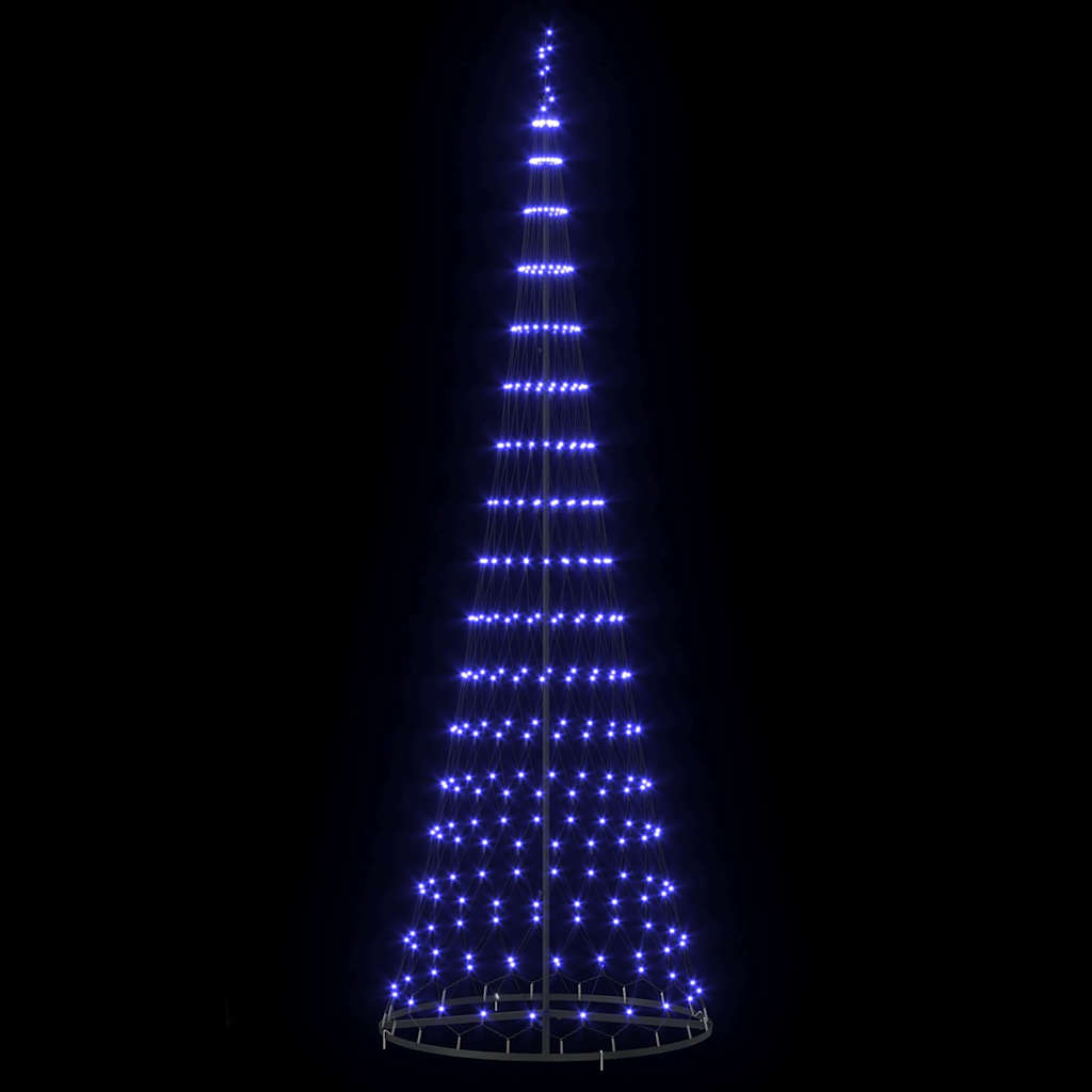 LED Weihnachtsbaum Blau 100,5 x 100,5 x 302,5 cm Metall