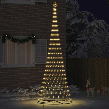 LED Weihnachtsbaum Warmes Weiß 138,5 x 138,5 x 399 cm Metall