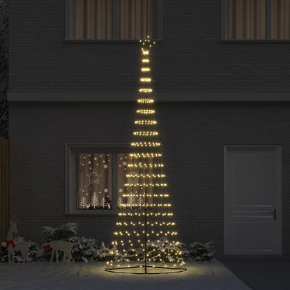 LED Weihnachtsbaum Warmes Weiß 138,5 x 138,5 x 399 cm Metall