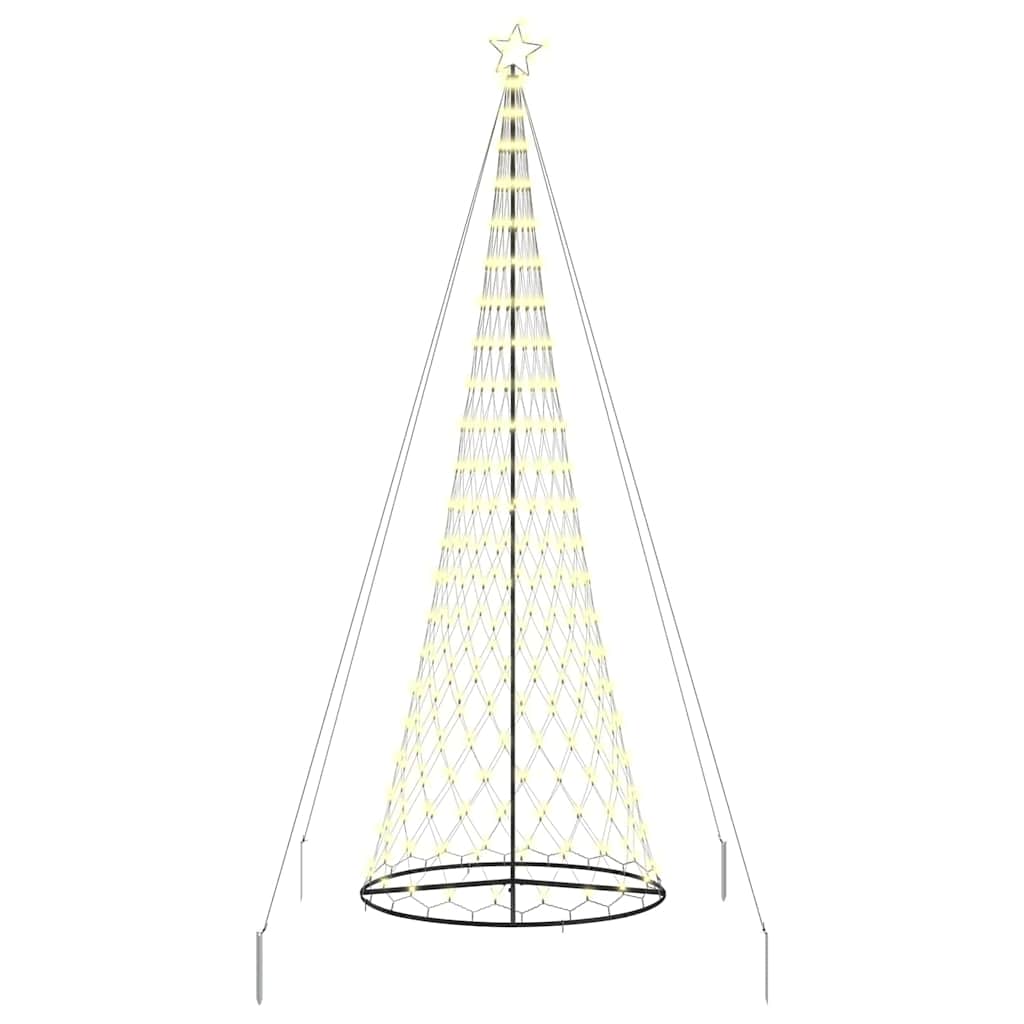 LED Weihnachtsbaum Warmes Weiß 138,5 x 138,5 x 399 cm Metall