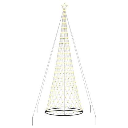 LED Weihnachtsbaum Warmes Weiß 138,5 x 138,5 x 399 cm Metall