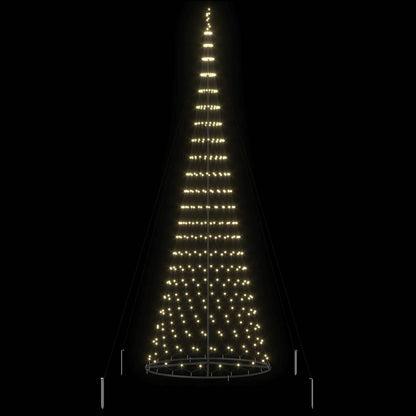 LED Weihnachtsbaum Warmes Weiß 138,5 x 138,5 x 399 cm Metall