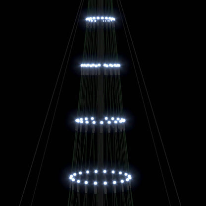 LED Weihnachtsbaum Kaltes Weiß 138,5 x 138,5 x 399 cm Metall