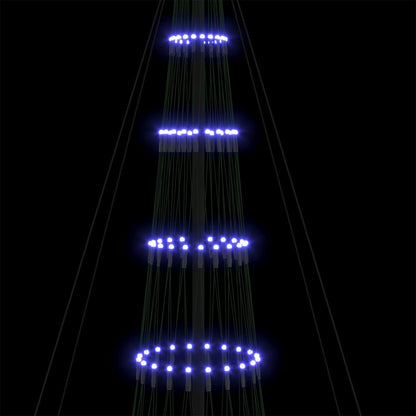 LED Weihnachtsbaum Blau 138,5 x 138,5 x 399 cm Metall